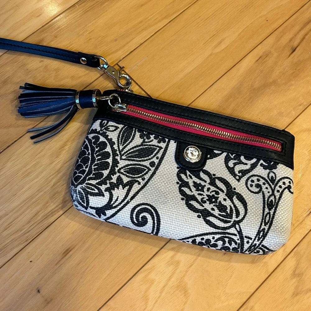 Spartina 449 Tassel Wristlet with Mermaid Logo